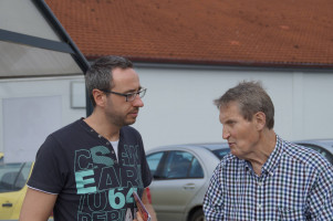 Klaus Pilhofer (rechts im Bild) mit Marco Kreyer (links im Bild)
