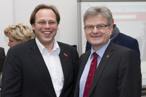 Landratskandidat Christian Pech und Bürgermeisterkandidat Johannes Karl