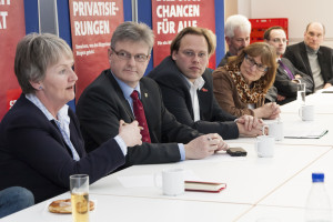 Johannes Karl und Christian Pech im Kreis der mittelfränkischen Kandidaten